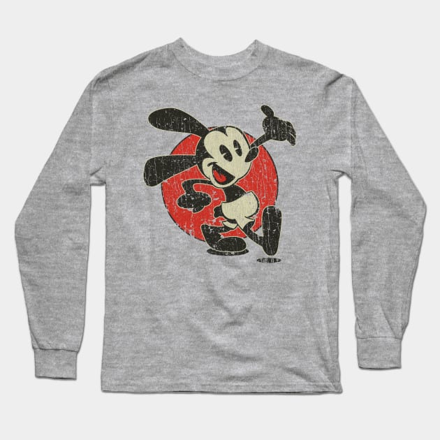 Oswald The Lucky Rabbit Keep Walking 1927 Long Sleeve T-Shirt by JCD666